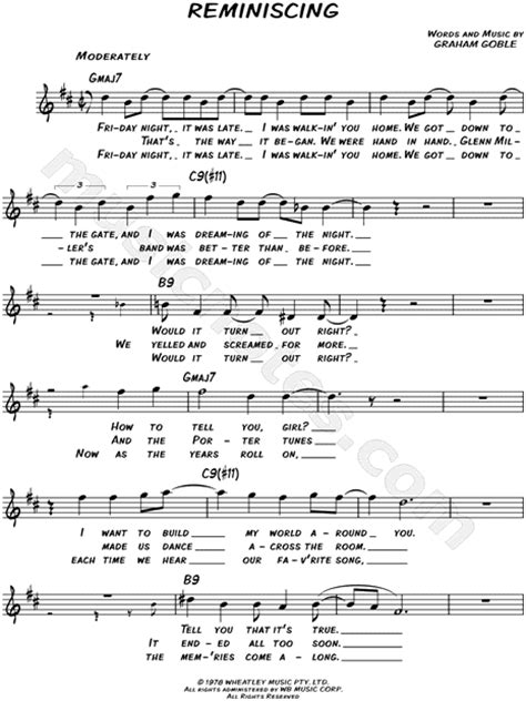 reminiscing song.